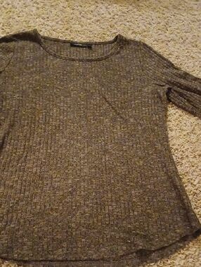 Apt. 9 Ribbed Scoop Neck Sweater in Brown
